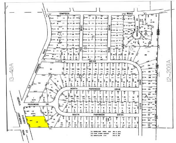 4644 Jonesboro Rd, Forest Park, GA for sale - Plat Map - Image 2 of 6