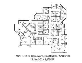 7425 E Shea Blvd, Scottsdale, AZ à louer Plan d’étage- Image 1 de 1