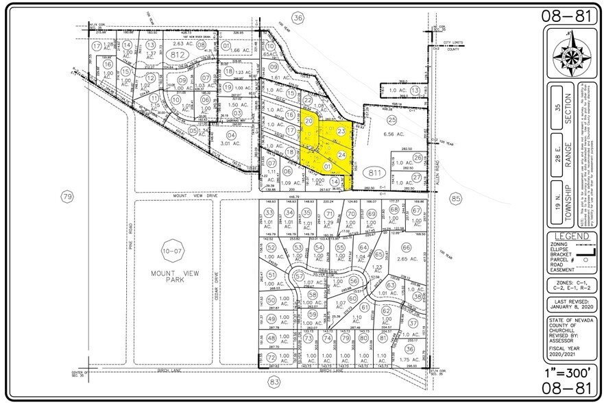 1105 Taylor Pl, Fallon, NV à vendre - Plan cadastral - Image 1 de 1