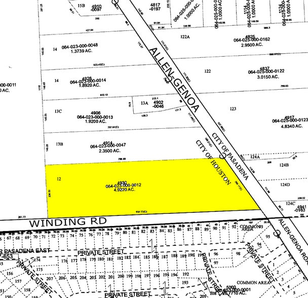 4930 Allen Genoa Rd, Pasadena, TX à louer - Plan cadastral - Image 2 de 9