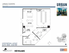 222 W Las Colinas Blvd, Irving, TX à louer Plan d’étage- Image 2 de 2
