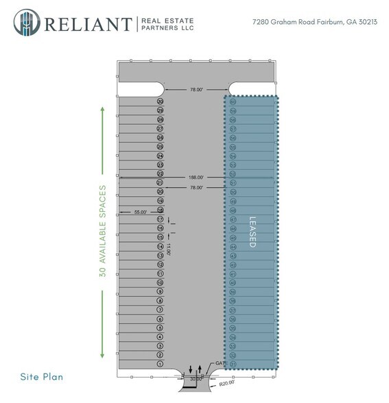 7280 Graham Rd, Fairburn, GA for lease - Site Plan - Image 2 of 9