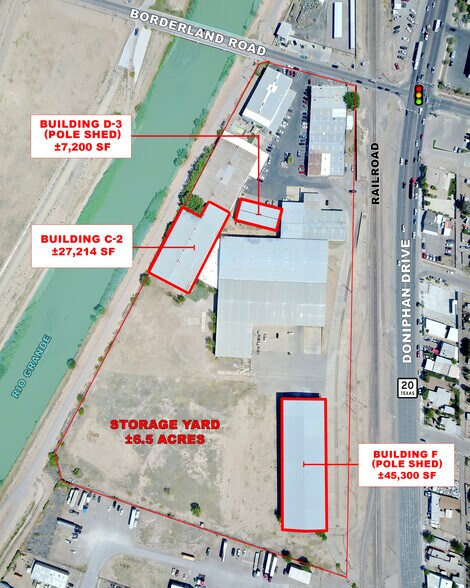 110 W Borderland Rd, El Paso, TX à louer - Aérien - Image 2 de 10