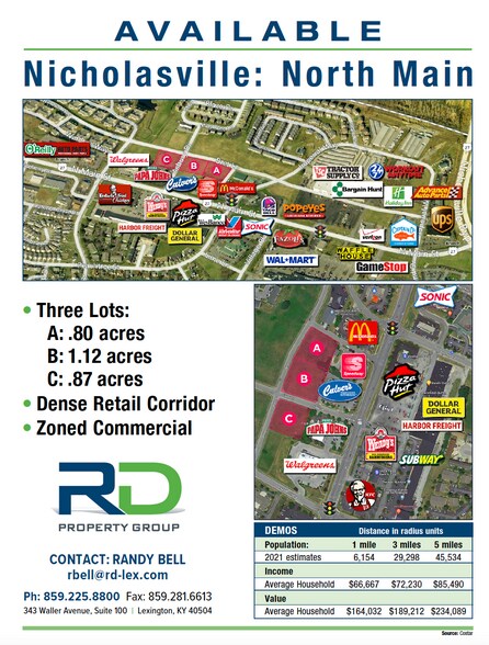 1021 N Main St, Nicholasville, KY for lease - Site Plan - Image 2 of 2