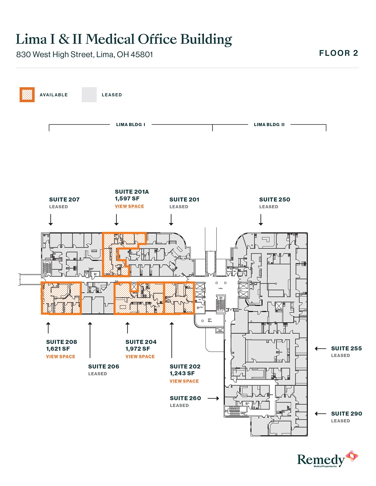 830 W High St, Lima, OH for lease Floor Plan- Image 1 of 4