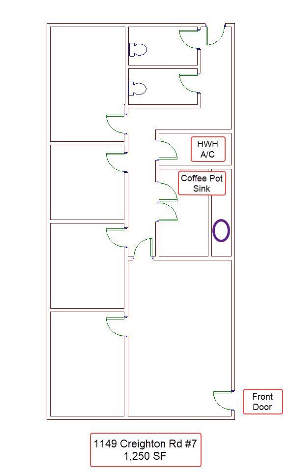 1149 Creighton Rd, Pensacola, FL for lease Floor Plan- Image 1 of 1