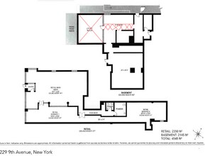 229-231 9th Ave, New York, NY à louer Plan d  tage- Image 1 de 1