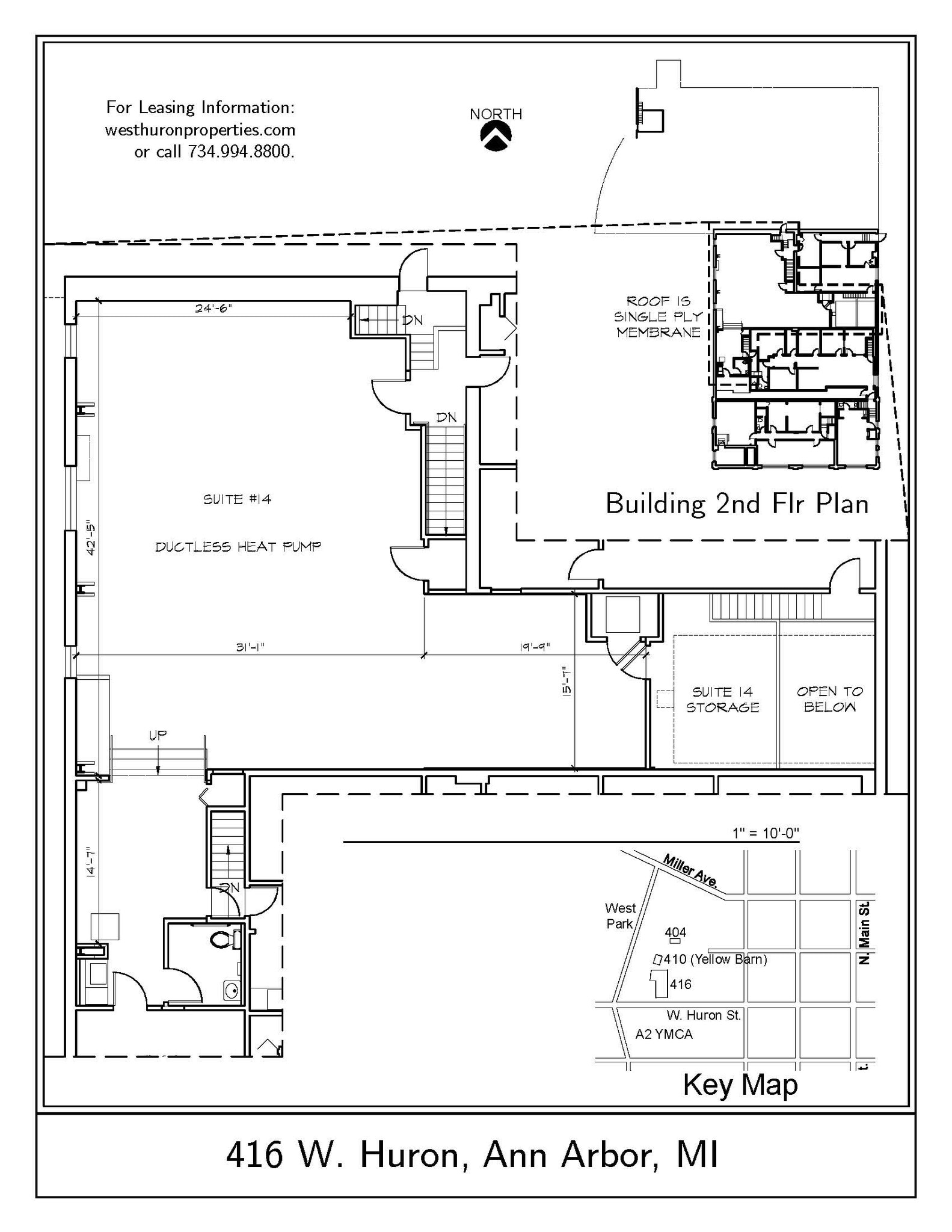 400-416 W Huron St, Ann Arbor, MI for lease Floor Plan- Image 1 of 6