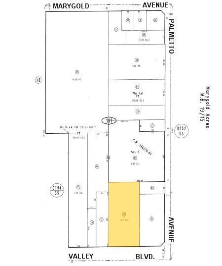 17270 Valley Blvd, Fontana, CA for lease - Plat Map - Image 2 of 4