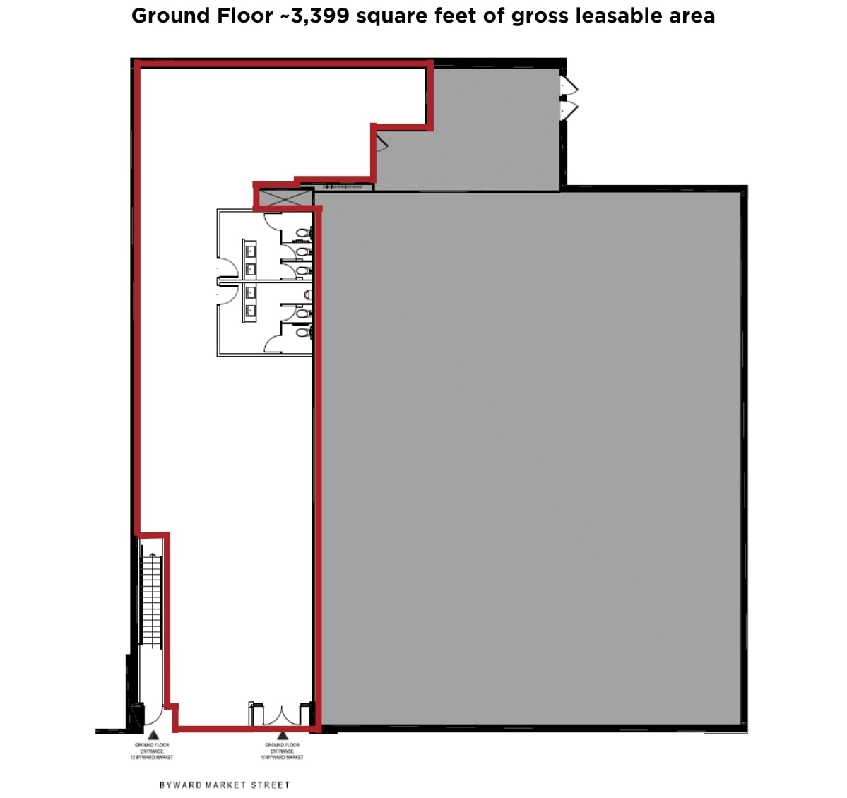 2-10 By Ward Market Sq, Ottawa, ON for lease Floor Plan- Image 1 of 2