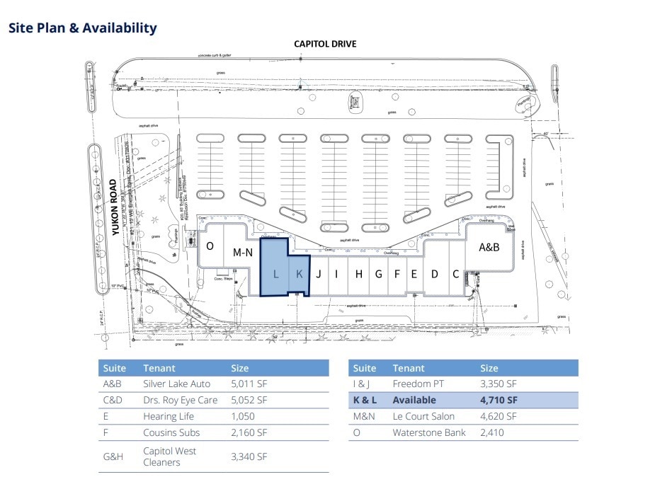 17495 W Capitol Dr, Brookfield, WI for lease Site Plan- Image 1 of 1