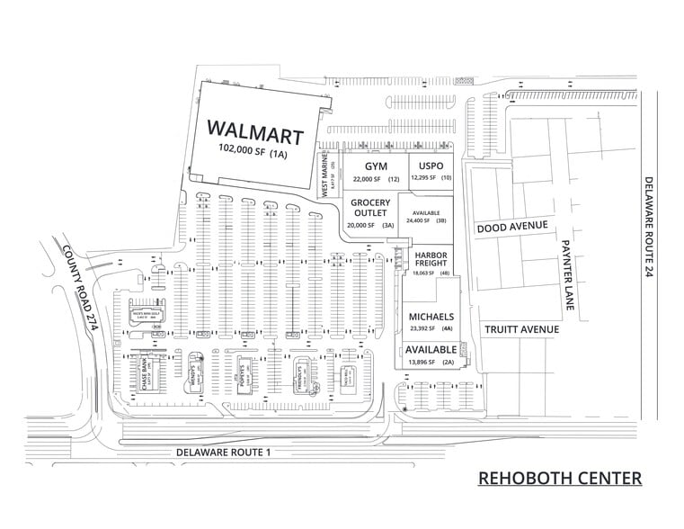 4493 Highway One, Rehoboth Beach, DE for lease - Site Plan - Image 1 of 3