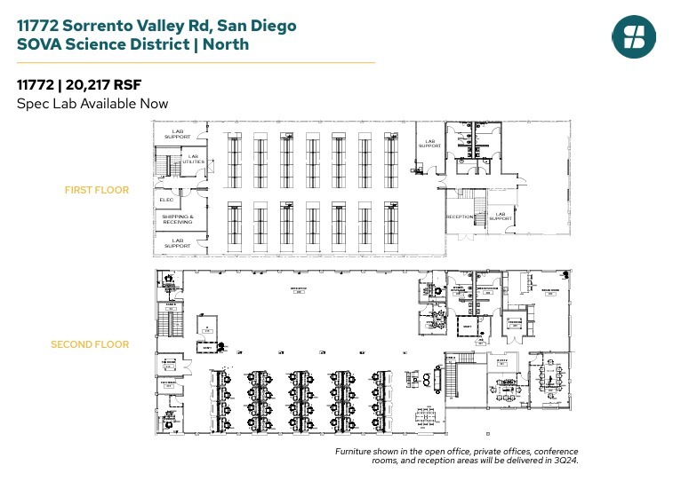 11555 Sorrento Valley Rd, San Diego, CA à louer Plan d’étage- Image 1 de 8