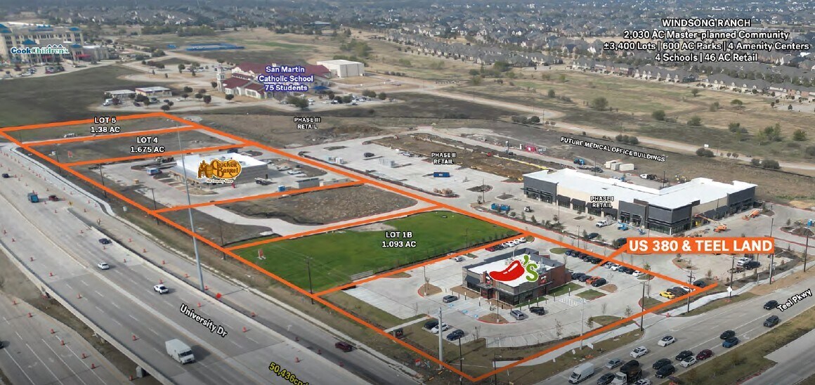US Highway 380 & Teel Land, Frisco, TX à vendre Photo du bâtiment- Image 1 de 4