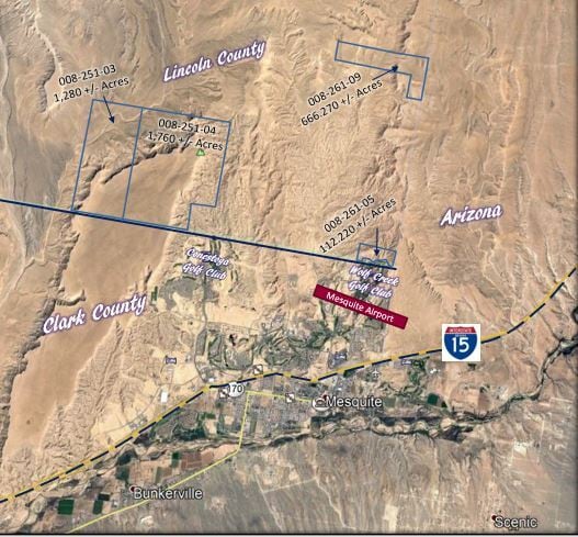 North of Mesquite, Hiko, NV for sale - Primary Photo - Image 1 of 4