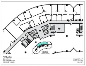 6800 Paragon Pl, Richmond, VA à louer Plan d’étage- Image 1 de 2