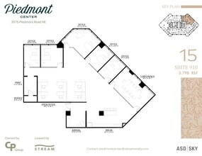3495 Piedmont Rd NE, Atlanta, GA à louer Plan d’étage- Image 1 de 1