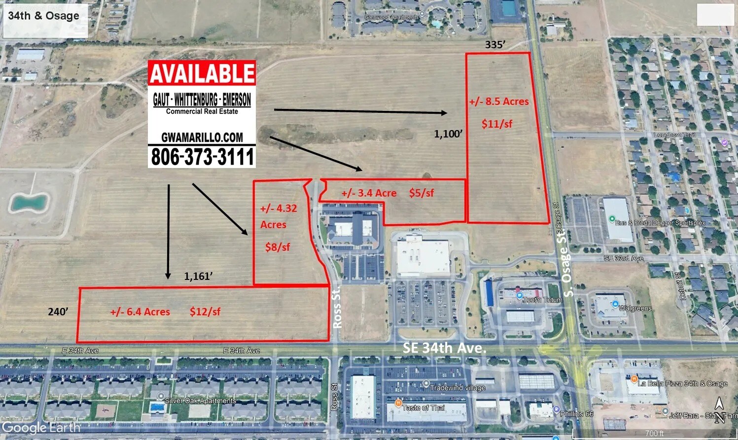 SE 34th Ave & Osage St, Amarillo, TX for sale Building Photo- Image 1 of 3