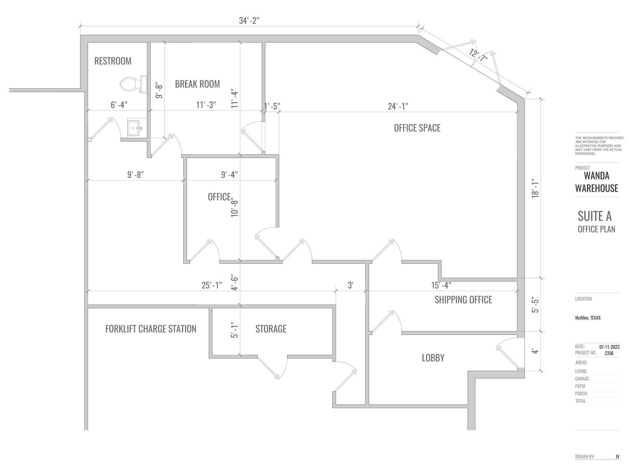 4401-4409 Wanda Ave, McAllen, TX for lease Site Plan- Image 1 of 1