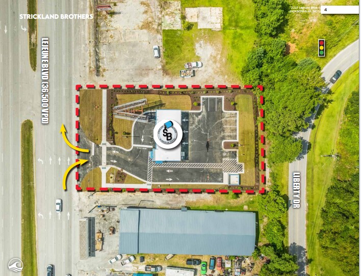 2227 Lejeune Blvd, Jacksonville, NC à vendre - Photo du bâtiment - Image 3 de 3