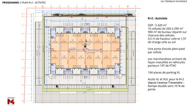 Industriel dans Tremblay-en-France à vendre Plan d’étage- Image 1 de 1