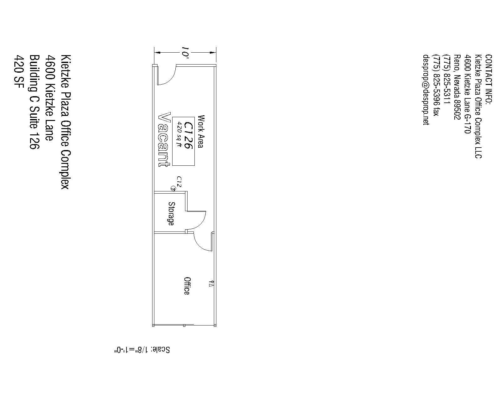 4600 Kietzke Ln, Reno, NV à louer Plan d  tage- Image 1 de 1