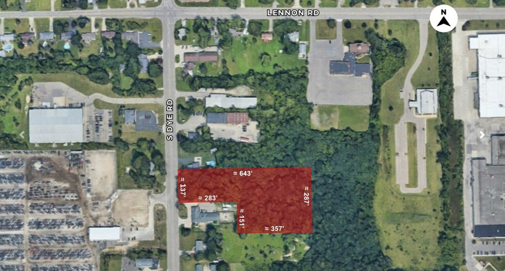 S Dye Rd, Flint, MI à vendre - Aérien - Image 2 de 2