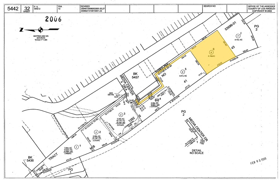 2710 Media Center Dr, Los Angeles, CA for lease - Plat Map - Image 2 of 24