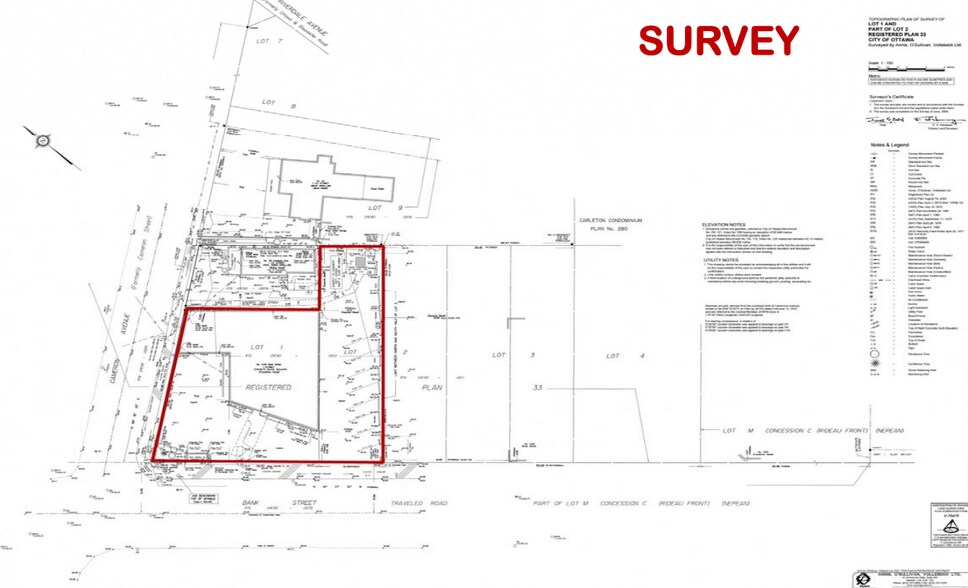 1235 Bank St, Ottawa, ON à vendre - Plan de site - Image 2 de 3