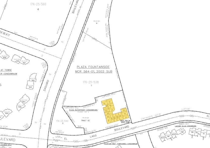 12625 N Saguaro Blvd, Fountain Hills, AZ à louer - Plan cadastral - Image 2 de 26