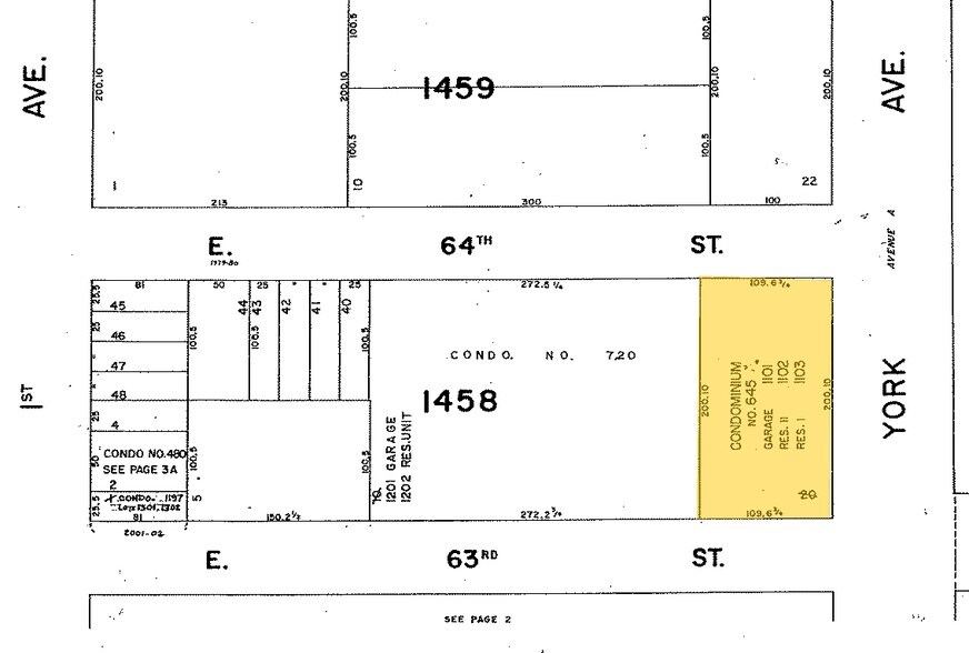 435 E 63rd St, New York, NY à vendre - Plan cadastral - Image 2 de 15