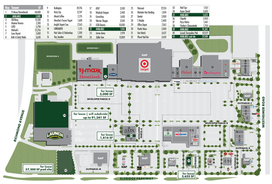 Westheimer Rd & Eldridge Pky, Houston, TX à louer - Plan de site - Image 2 de 17