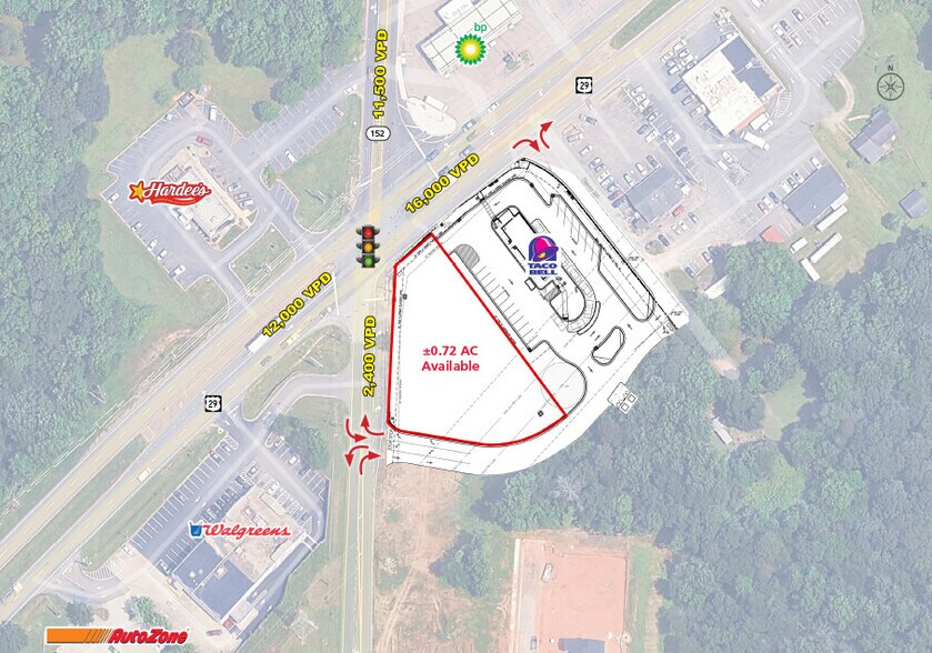 Hwy 29 & Lentz Rd, China Grove, NC à louer - Photo du bâtiment - Image 2 de 3