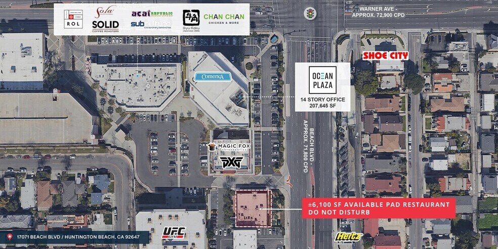 17071 Beach Blvd, Huntington Beach, CA à louer - Photo du bâtiment - Image 3 de 4