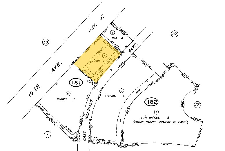 1241 E Hillsdale Blvd, Foster City, CA for lease - Plat Map - Image 2 of 16