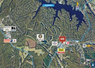 63 Market St, Palmyra, VA - Aerial map view