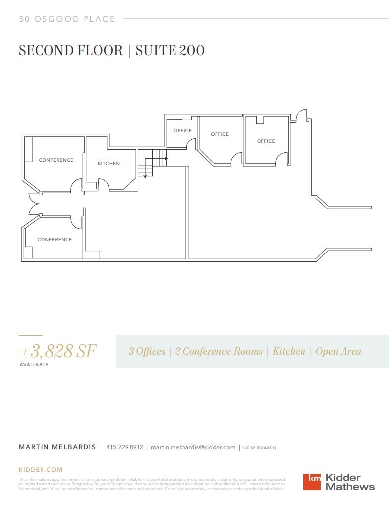 50 Osgood Pl, San Francisco, CA for lease Floor Plan- Image 1 of 1