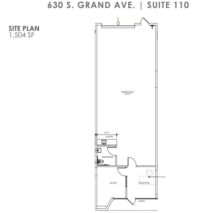 600 S Grand Ave, Santa Ana, CA à louer Plan d  tage- Image 1 de 1