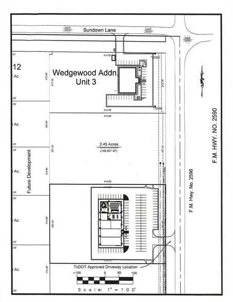 Soncy & Sundown, Amarillo, TX for sale - Site Plan - Image 2 of 2