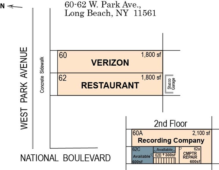 60-62 W Park Ave, Long Beach, NY à louer - Photo du b timent - Image 2 de 9
