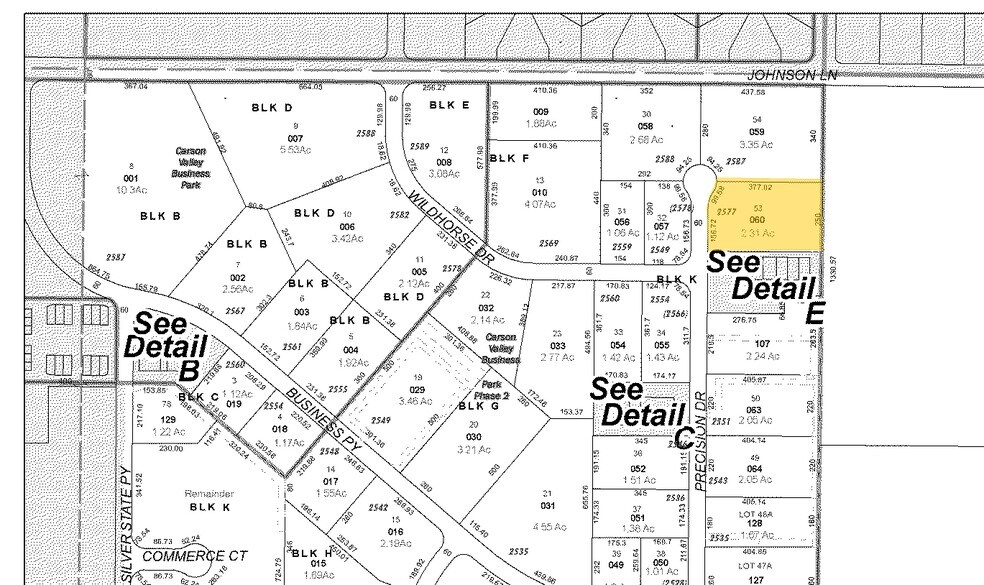 2577 Precision Dr, Minden, NV à vendre - Plan cadastral - Image 2 de 2