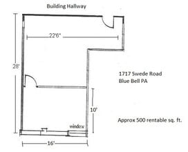 1717 Swede Rd, Blue Bell, PA à louer Plan d’étage- Image 2 de 2
