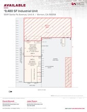 5041 Santa Fe Ave, Vernon, CA for lease Site Plan- Image 1 of 2