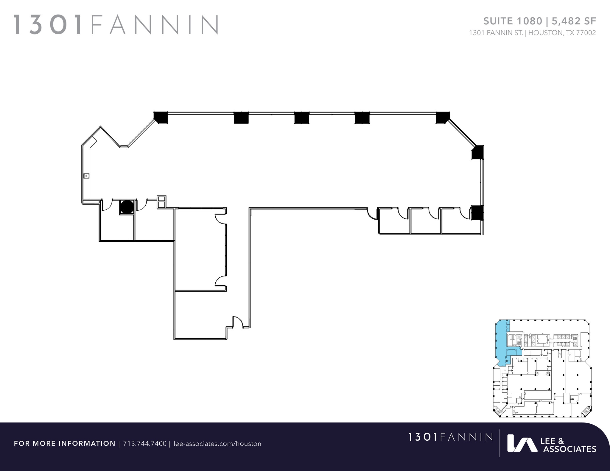 1301 Fannin St, Houston, TX for lease Floor Plan- Image 1 of 1