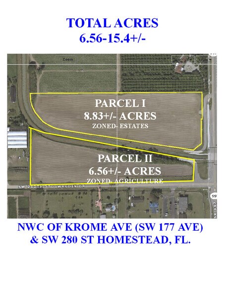 NWC SW 280 ST & Krome ave, Homestead, FL à vendre - Photo principale - Image 1 de 8