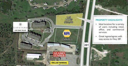 0 Hwy 281, George West, TX - AERIAL map view