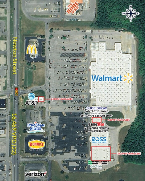 3950-3954 N Newton St, Jasper, IN for lease - Aerial - Image 2 of 4