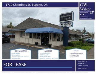 Plus de détails pour 1710 Chambers St, Eugene, OR - Commerce de détail à louer