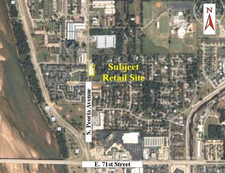 6645 S Peoria Ave, Tulsa, OK à louer - Aérien - Image 2 de 5