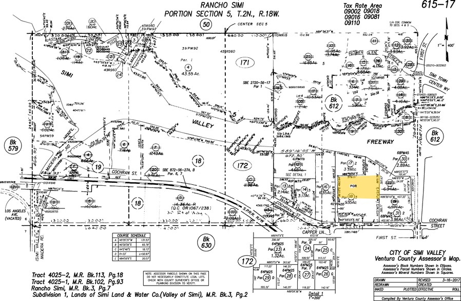 865-875 Cochran St, Simi Valley, CA à vendre - Plan cadastral - Image 3 de 10